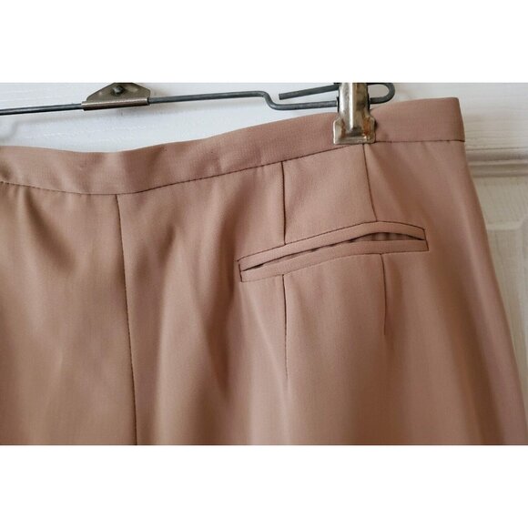 VINTAGE WOMENS HARVE BENARD 2 PIECE BEIGE PANT SUIT SIZE 12 - Picture 9 of 11